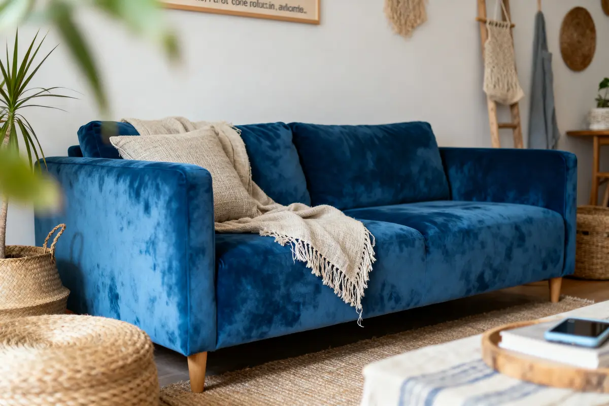 Déco salon avec canapé bleu : 20 idées pour sublimer votre espace