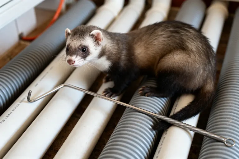Furet sur tuyaux avec furet outil métallique pour plomberie et réparation de canalisations