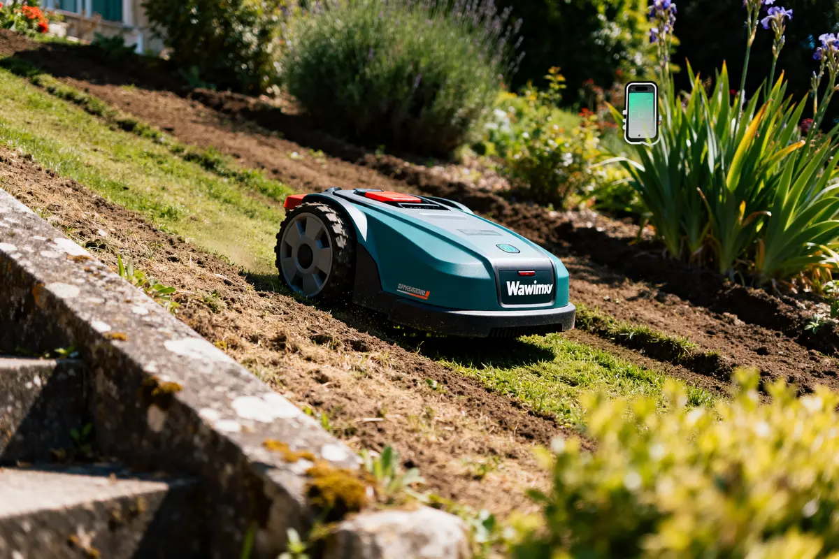 Nawimov : robot tondeuse sans fil intelligent pour jardin