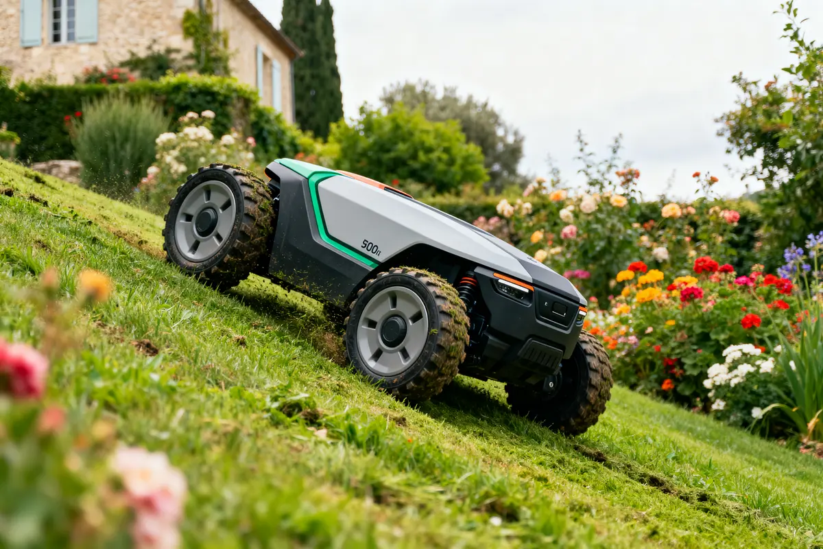 Robot tondeuse en pente : Quel modèle pour les fortes inclinaisons ?