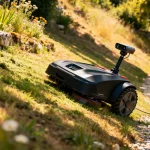 Robot de tonte autonome sur pelouse, ressemblant à un Segway tondeuse innovant et efficace